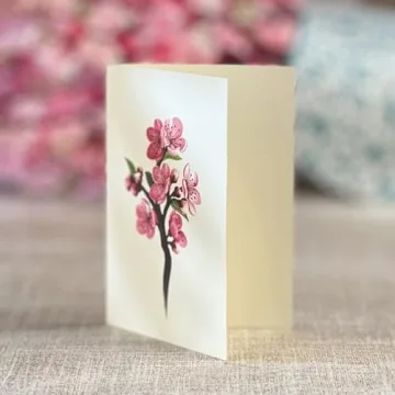 3D Cherry Blossom Popup Cards - Freshcut Paper