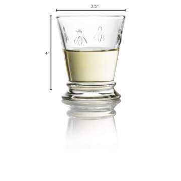 La Rochere French Bee Tumbler 10 Ounce, Set of 4