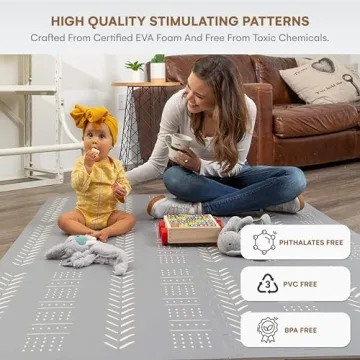 Childlike Behavior Baby Play Mat - Safe & Stylish Foam Design