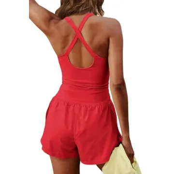 ReachMe Womens Athletic Onesie for Fitness and Style