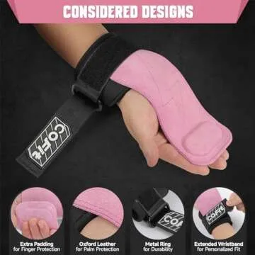 COFIT Weightlifting Wrist Straps for Optimal Hand Protection