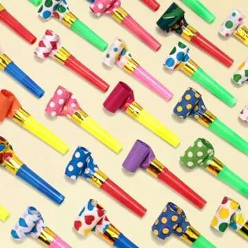 LovesTown 40PCS Vibrant Party Blowers for Celebrations