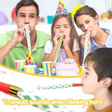 LovesTown 40PCS Vibrant Party Blowers for Celebrations