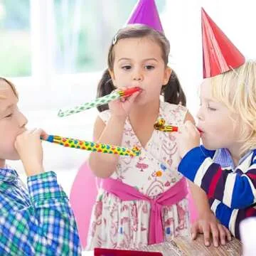 LovesTown 40PCS Vibrant Party Blowers for Celebrations