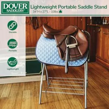 Dover Saddlery Portable Saddle Stand for Enhanced Saddle Care