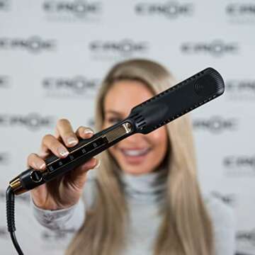 CROC Rose Gold Titanium Flat Iron for Effortless Styling