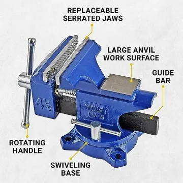 Yost LV-4 Homeowner's Vise | Durable Lightweight Workbench Tool