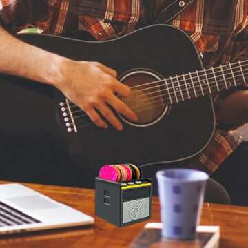 Guitar Picks Holder,Funny Gift for Guitar Players and Music Enthusiasts (Pick Holder A)