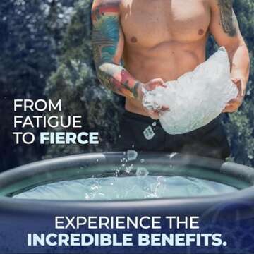 Savage Ice Baths - Portable Cold Plunge Tub For Athletes and Adults - Easy Installation Ice Baths at Home - Gift for Ice Bath Lover - Cold Plunge to Soothe Muscles, Ice tub, Ice Plunge Tub