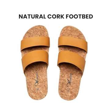 Athlefit Women's Comfortable Arch Support Beach Sandals