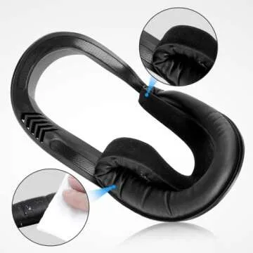 SUPERUS Facial Interface & Face Cover Pad for Oculus Quest 2, Sweat-Proof PU Foam Cushion - VR Accessories for Meta Quest 2, Compatible with Oculus Quest 2 Original Spacer