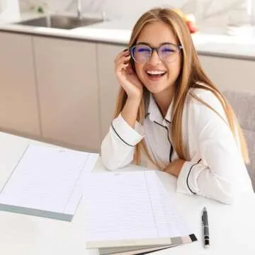 ZICOTO Aesthetic Note Pads Set Of 5 - Quality 8.5 x 11 inch Lined Legal Pads For Women Or Men - The Perfect Writing Notepads and Office Desk Supplies to Easily Organize Your To-Do Lists