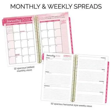 Bloom Daily Planner 2019 Calendar Year Agenda Book