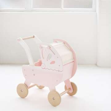 Buy Sweet Dreams Doll Toy Pram - Stylish & Safe Role Play