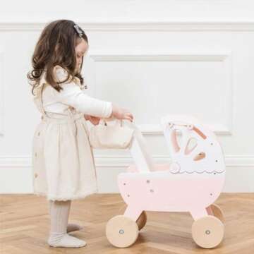 Buy Sweet Dreams Doll Toy Pram - Stylish & Safe Role Play
