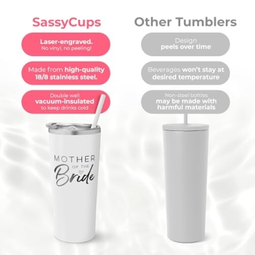 SassyCups Mother of the Bride Cup - Stylish Insulated Tumbler