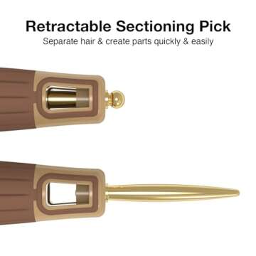 Olivia Garden NanoThermic Speed XL Extra-Long Barrel Thermal Round Hair Brush with ergonomic non-slip handle (not electrical) NT-XL54 (2 1/8")