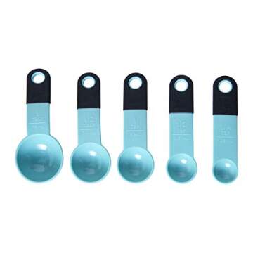 KitchenAid Measuring Spoons, Set Of 5, Aqua Sky