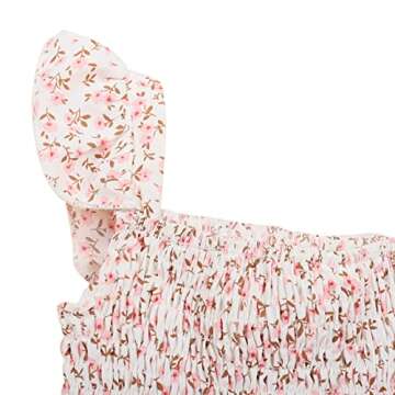 WephuPSho Mommy and Me Matching Dresses Summer Boho Dress Sleeveless Floral Print Family Matching Outfits Set(Pink #B,8Y)