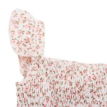 WephuPSho Mommy and Me Matching Dresses Summer Boho Dress Sleeveless Floral Print Family Matching Outfits Set(Pink #B,8Y)