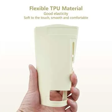 PlayVital ZealProtect Soft Protective Case for Nintendo Switch, Flexible Cover Protector for Switch with Tempered Glass Screen Protector & Thumb Grip Caps & ABXY Direction Button Caps - Antique Yellow