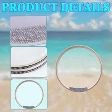 10 inch Ocean Drum with built in Night Shining Beads. Musical Instrument, Percussion, Sea Wave Drum for Meditation and Relaxation, Wave Bead Hand Drum, Sea Drum (burlywood+drum bag)