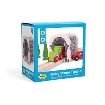 Bigjigs Rail Grey Stone Tunnel for Compatible Wooden Tracks
