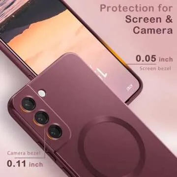 Amzfield Magnetic Case for Samsung Galaxy S22 Plus - Stylish & Durable Protection w/ MagSafe Compatibility