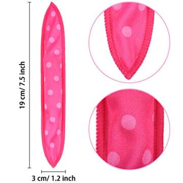 40 Pieces Hair Rollers Soft Sleep Foam Hair Curlers Rag Curlers for Hair Hair Styling Rollers Tools Heatless Pillow Sponge Hair Curlers to Sleep in DIY Hair Curler Rollers Sponge(Dot,Color Set 1)