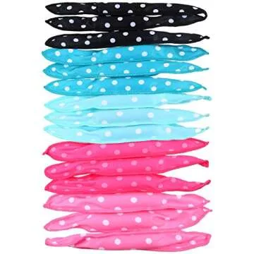 40 Pieces Hair Rollers Soft Sleep Foam Hair Curlers Rag Curlers for Hair Hair Styling Rollers Tools Heatless Pillow Sponge Hair Curlers to Sleep in DIY Hair Curler Rollers Sponge(Dot,Color Set 1)