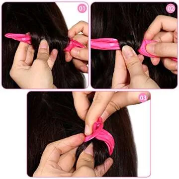 40 Pieces Hair Rollers Soft Sleep Foam Hair Curlers Rag Curlers for Hair Hair Styling Rollers Tools Heatless Pillow Sponge Hair Curlers to Sleep in DIY Hair Curler Rollers Sponge(Dot,Color Set 1)