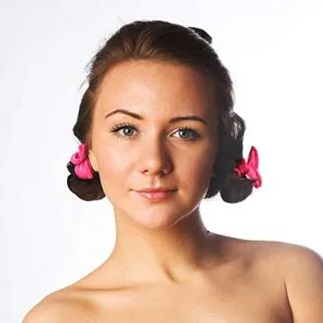 40 Pieces Hair Rollers Soft Sleep Foam Hair Curlers Rag Curlers for Hair Hair Styling Rollers Tools Heatless Pillow Sponge Hair Curlers to Sleep in DIY Hair Curler Rollers Sponge(Dot,Color Set 1)