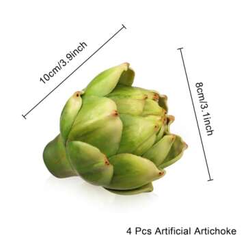 Artificial Artichoke,Artifical Vegetables Fake Artichoke,Green Faux Artichokes Artificial Vegetables...