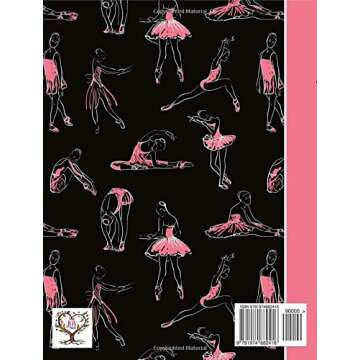 Composition Notebook: Dance Ballet Black and Pink College Ruled Lined Pages Book (7.44 x 9.69)