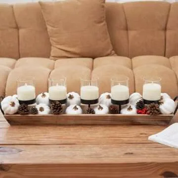 Osfvn Set of 12 Artificial Pumpkins for Fall Decor