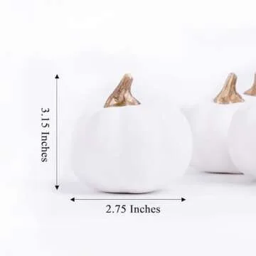 Osfvn Set of 12 Artificial Pumpkins for Fall Decor