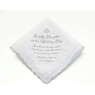 Lillian Rose Wedding Hankie for Bridal Moments