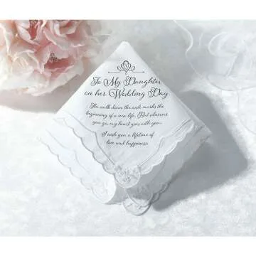 Lillian Rose Wedding Hankie for Bridal Moments