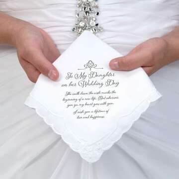 Lillian Rose Wedding Hankie for Bridal Moments
