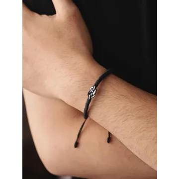 HAQUIL Couples Bracelets Long Distance Bracelets Lucky Matching Couple Bracelets Distance Relationship Anniversary Valentine Gifts for Couple