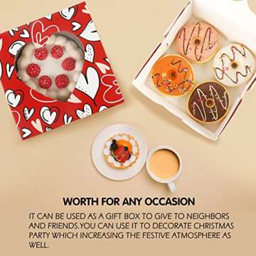 SUPERLELE Valentine's Day Cookie Boxes for Sweet Treats