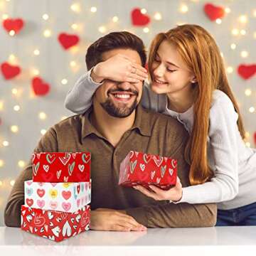 SUPERLELE Valentine's Day Cookie Boxes for Sweet Treats