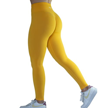 Seamless Scrunch Legging Women Yoga Pants 7/8 Tummy Control Workout Running for Fitness Sport Active...