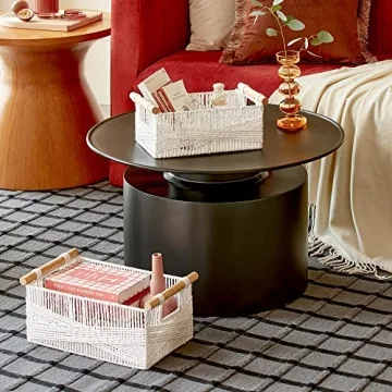 LA JOLIE MUSE Eco-Friendly Wicker Storage Baskets Set of 2