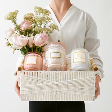 LA JOLIE MUSE Eco-Friendly Wicker Storage Baskets Set of 2