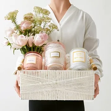 LA JOLIE MUSE Eco-Friendly Wicker Storage Baskets Set of 2