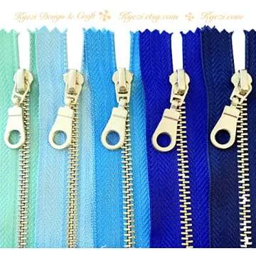 10 Fancy Donut Pull Zippers for Crafting and Sewing