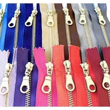 10 Fancy Donut Pull Zippers for Crafting and Sewing