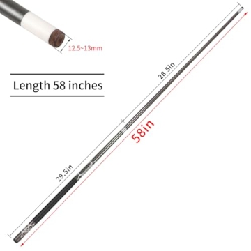 Kmise 58-Inch Pool Stick for Billiard Enthusiasts and Professionals