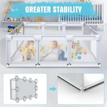 Baby Playpen 74x50 Safe and Spacious for Toddlers